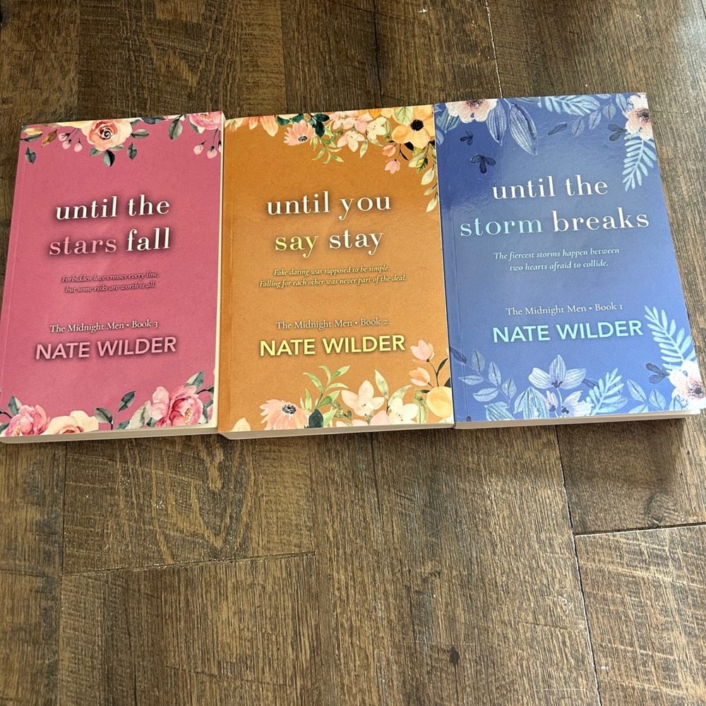 Nate Wilder The Midnight Men Books 1-3 Paperback Set Until the Storm Breaks Stay